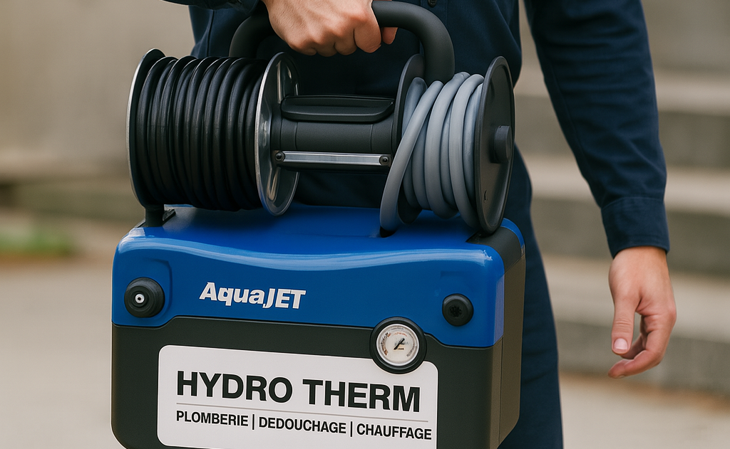 Machine de débouchage AquaJET – Hydro Therm Bruxelles