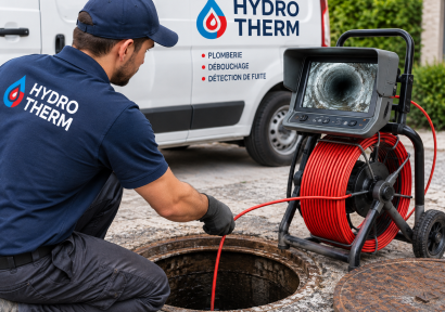 Inspection caméra d’un égout à Bruxelles par Hydro Therm